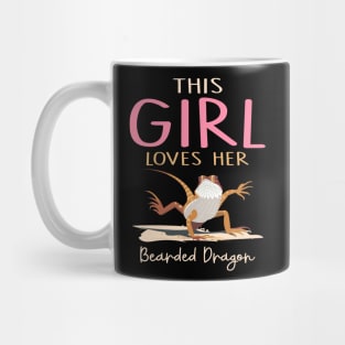 This Girl Loves Her Bearded Dragon Lizard Funny Mug